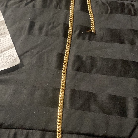 Cuban chain link and bracelet 81.4 both   61.4 the chain and 20. The bracelet - Picture 5 of 5